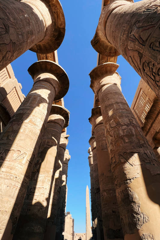 古埃及神庙柱廊图片