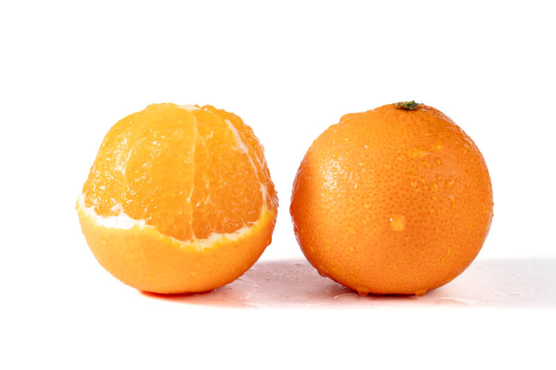 橙子对比图图片