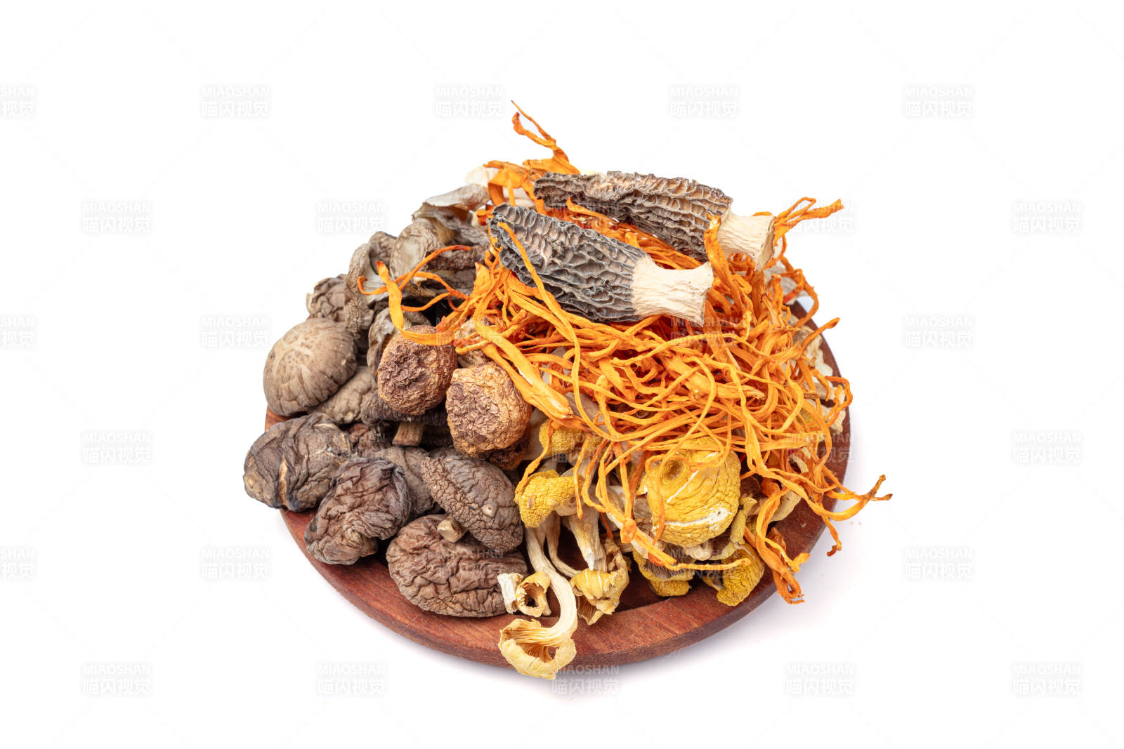 干制菌菇拼盘图片