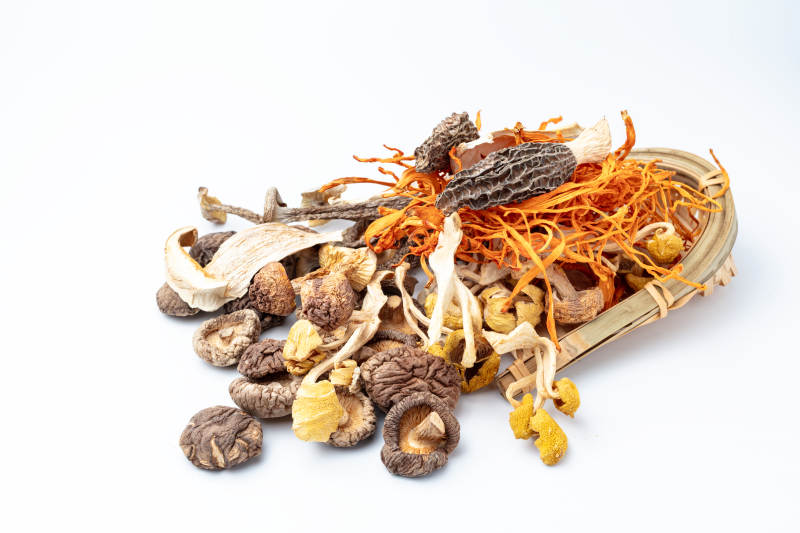 干菌菇拼盘图片