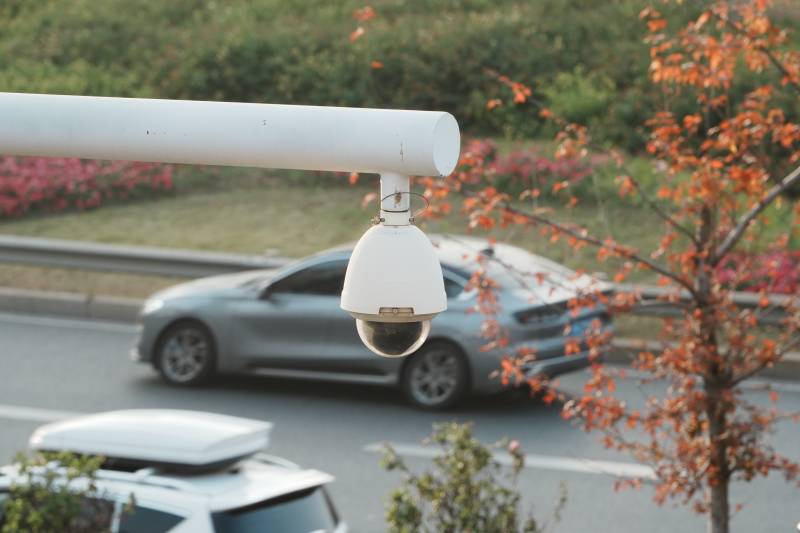 监控摄像头街景图片