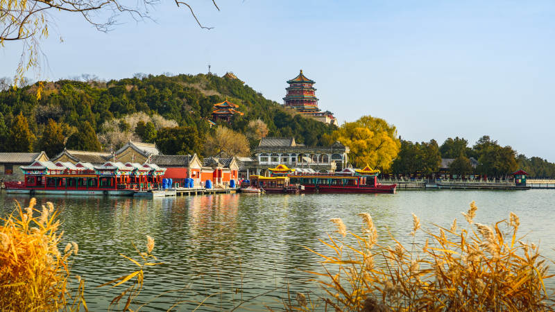 颐和园秋景图片