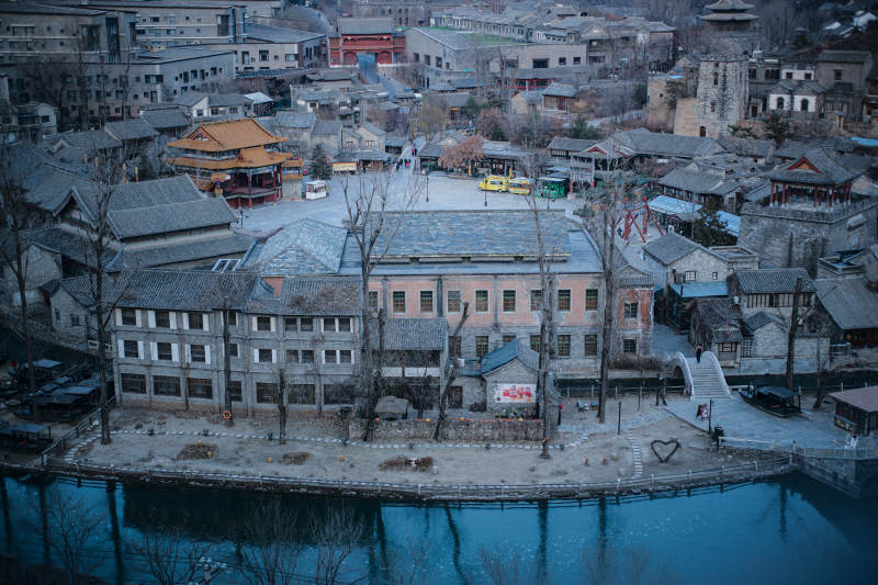 古北水镇水边古镇静谧景图片