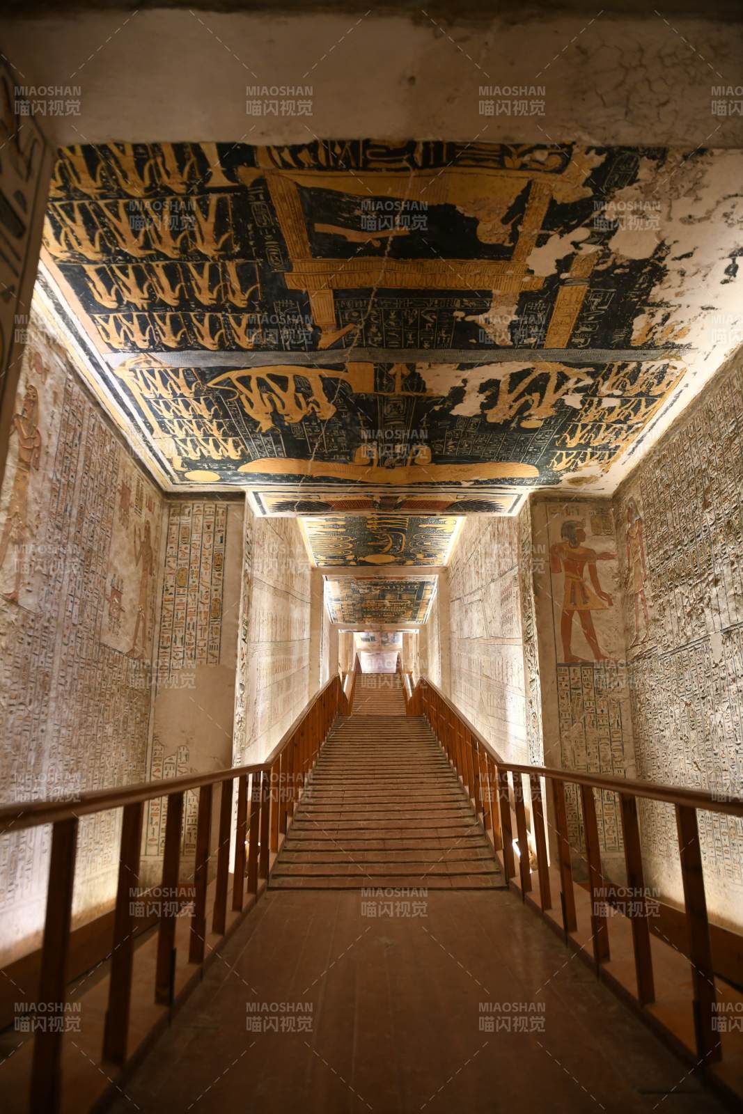 古埃及壁画长廊图片