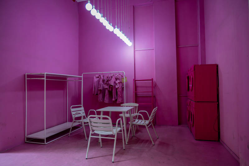 粉红时尚空间图片