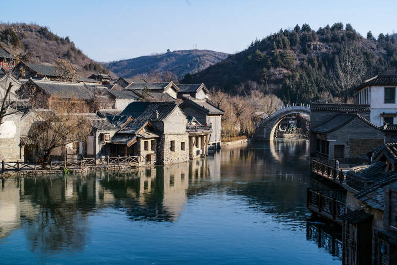 古北水镇古村水乡静谧景图片