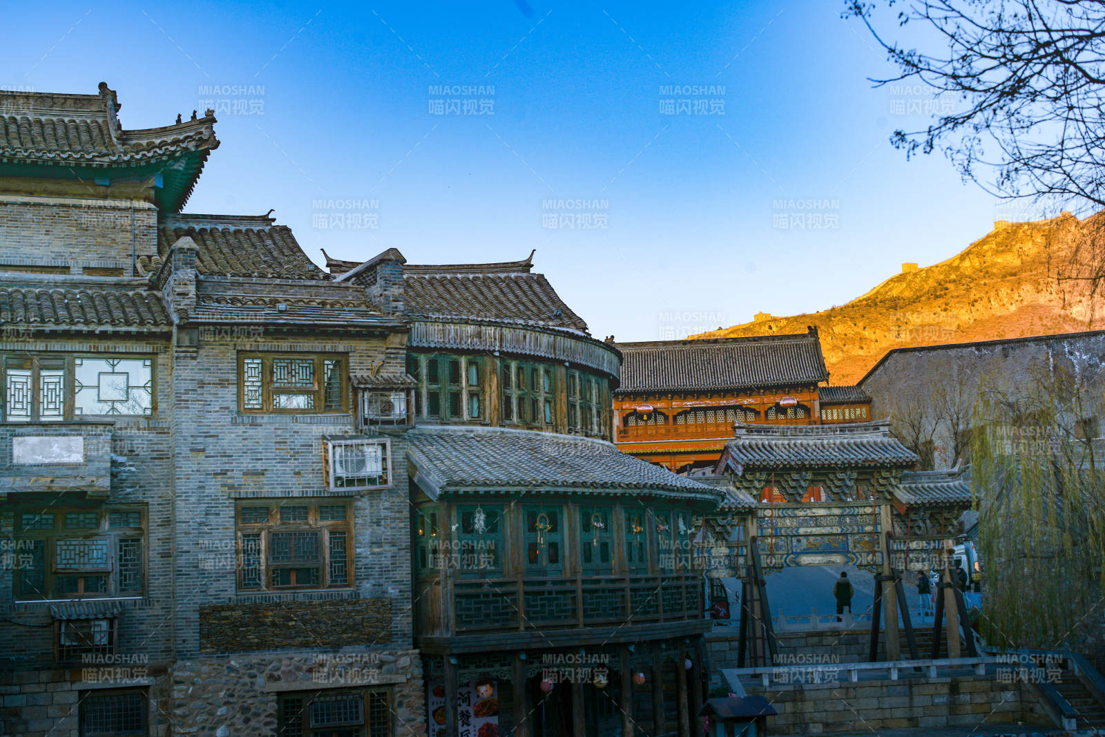 古北水镇古韵小镇晨光图片