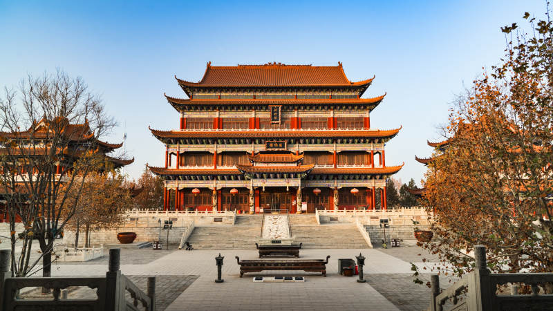 廊坊霸州大悲禅寺古建筑风光图片