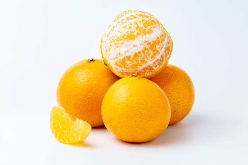 新鲜皇帝柑堆叠图图片