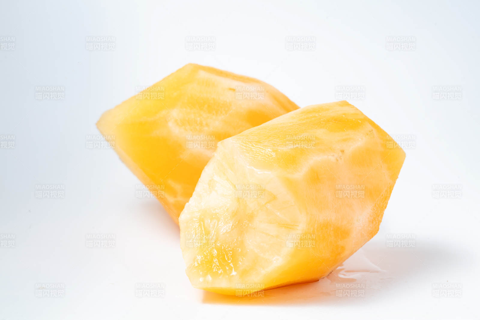 雪莲果切块特写图片