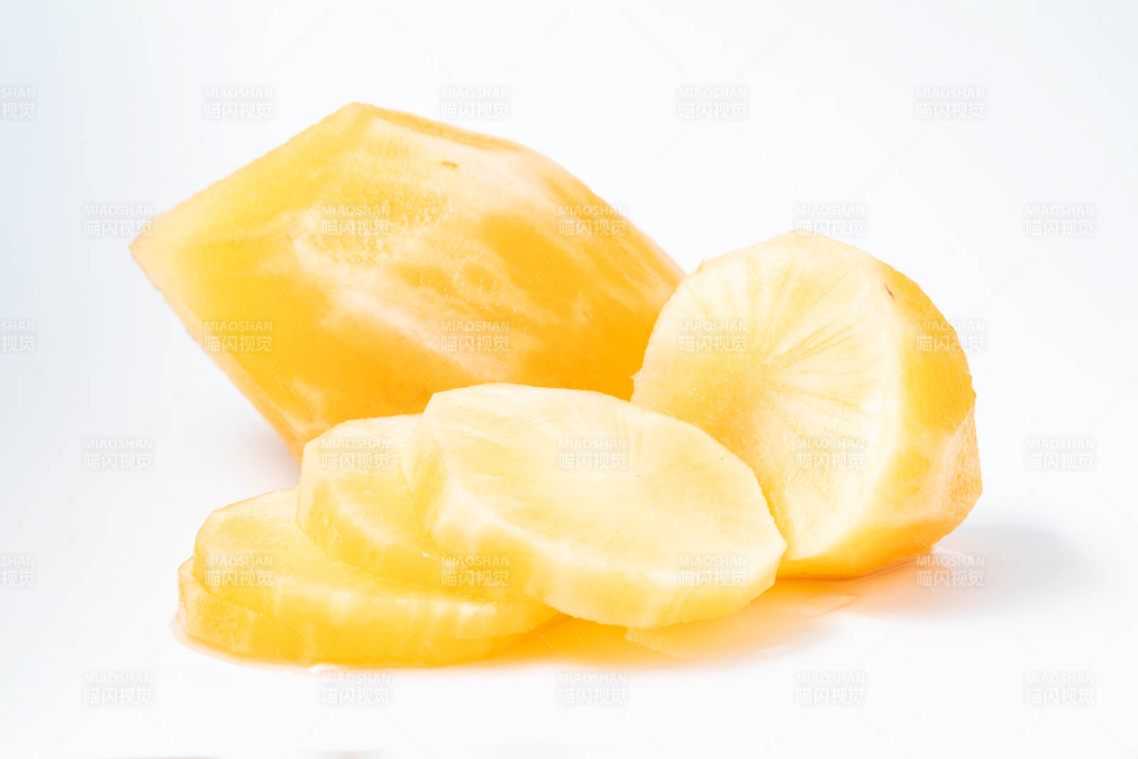 新鲜雪莲果特写图片