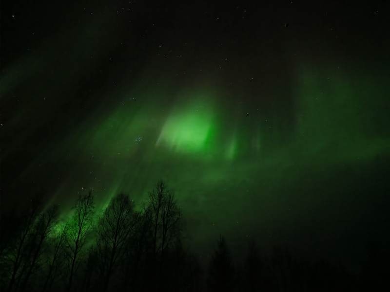 极光夜空拉普兰图片