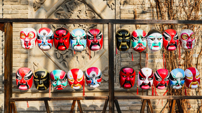 脸谱面具展示图片