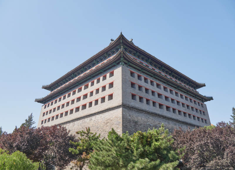 明清北京城东南角楼图片
