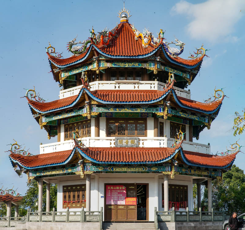 福安天马山观音阁图片