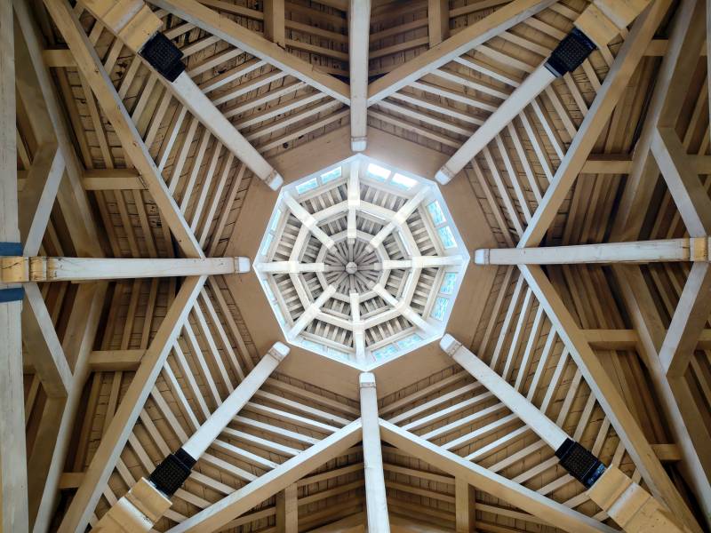 北京基督教中华圣公会教堂内部穹顶图片