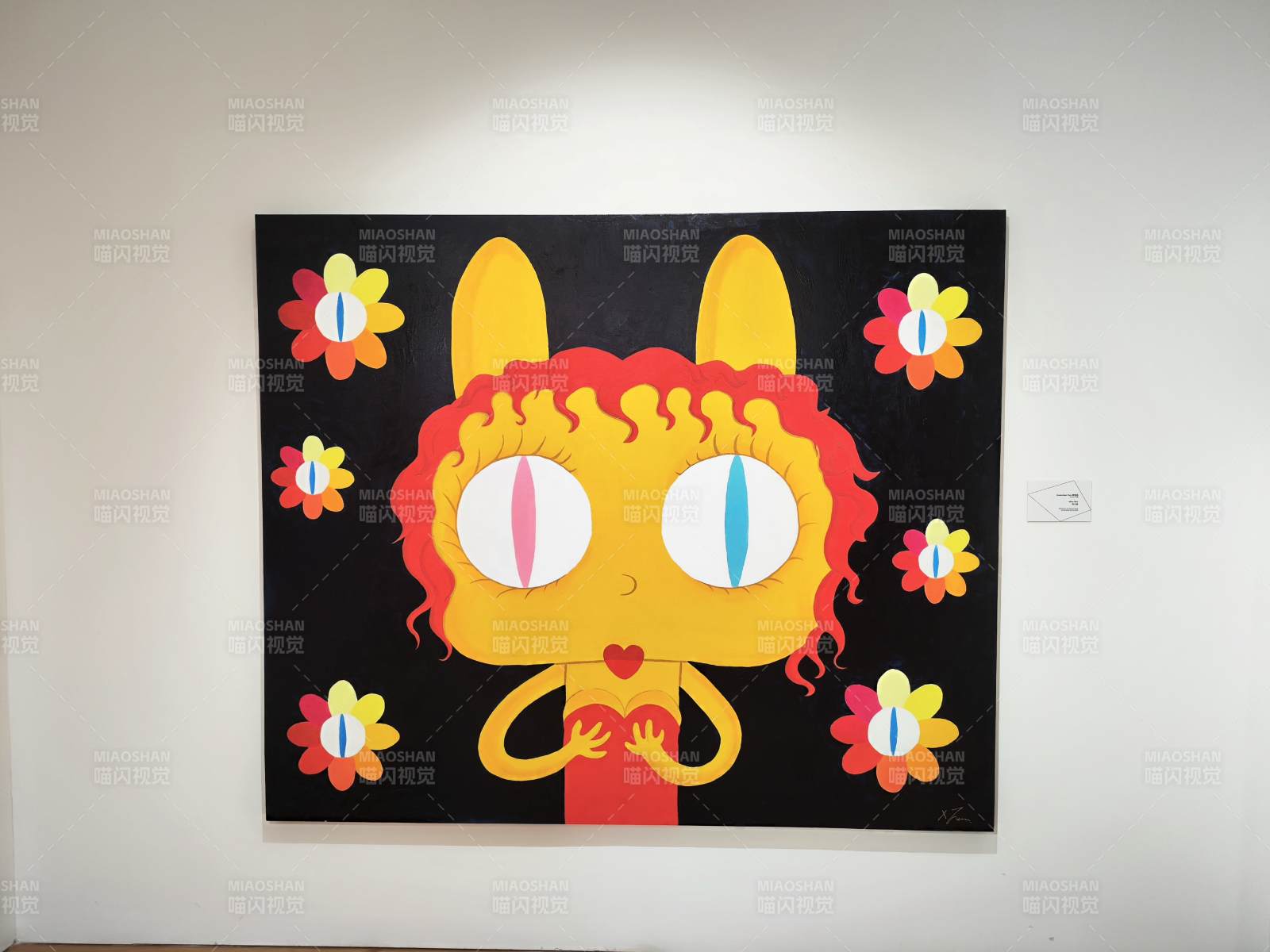 花猫艺术画图片