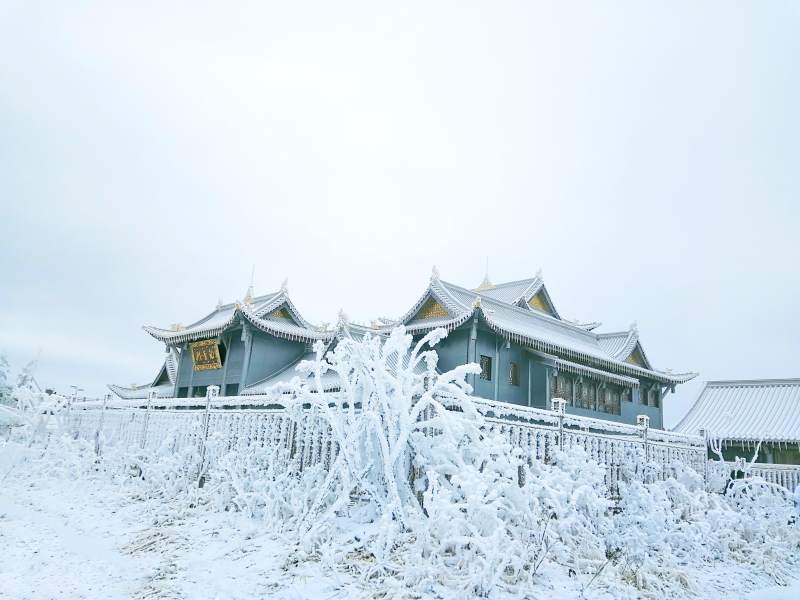 峨眉山的雪图片