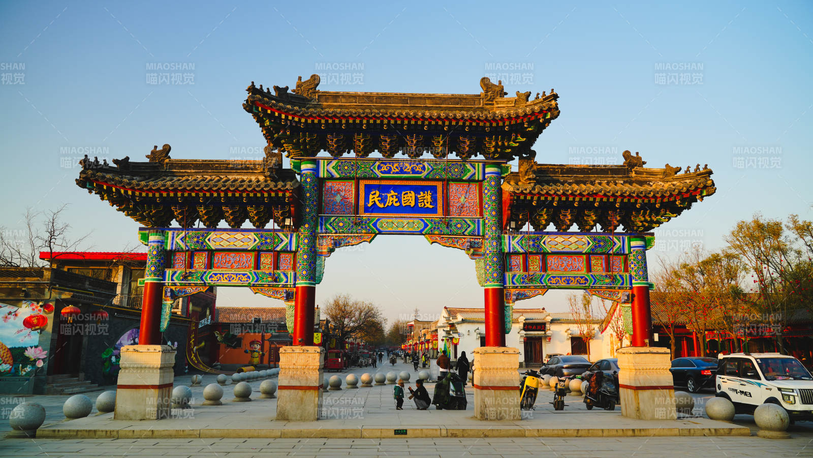 廊坊胜芳古镇牌楼图片