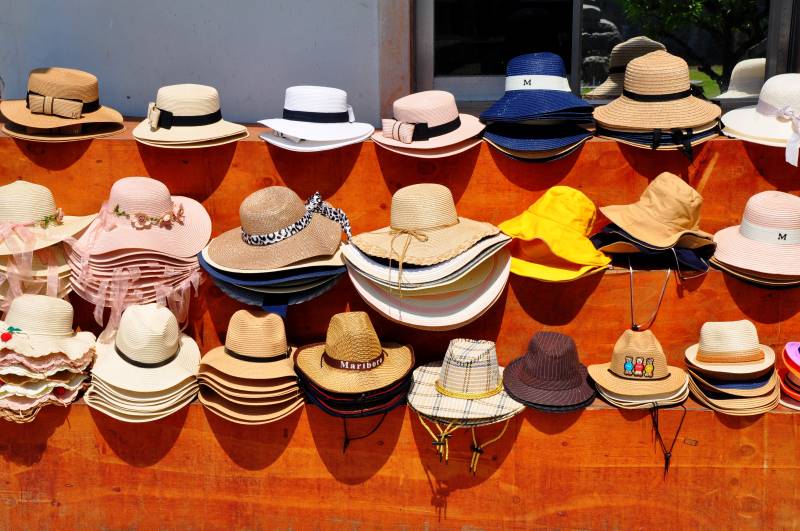 各式帽子展示图片
