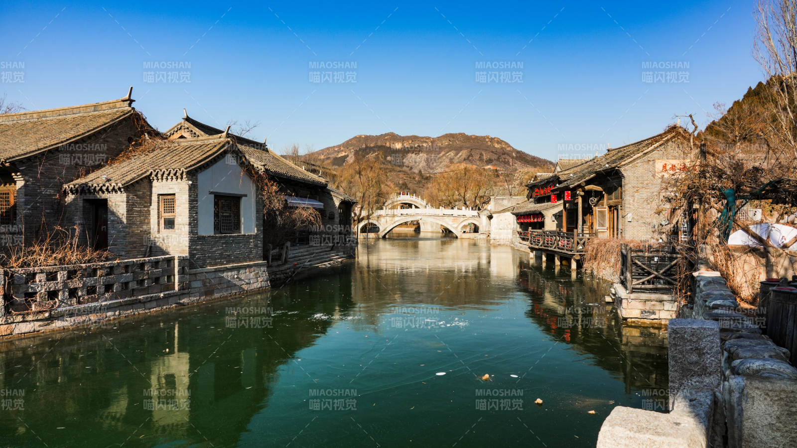 北京古北水镇水乡古韵静谧景图片