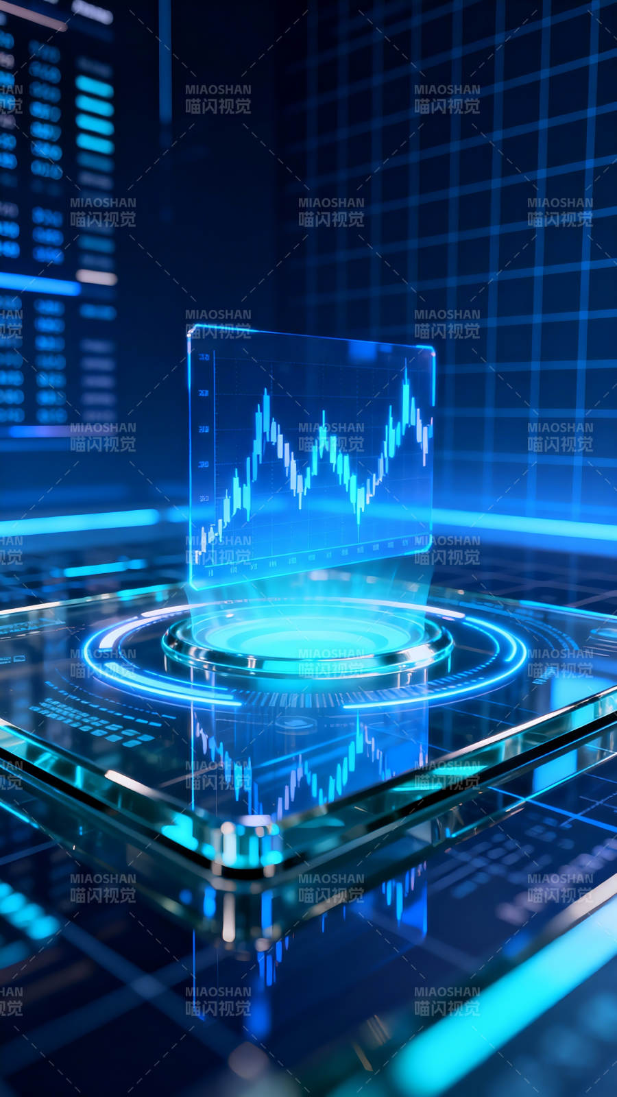 科技金融数据可视化图片