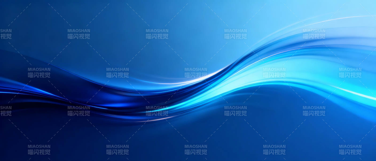 蓝色波浪流动图片