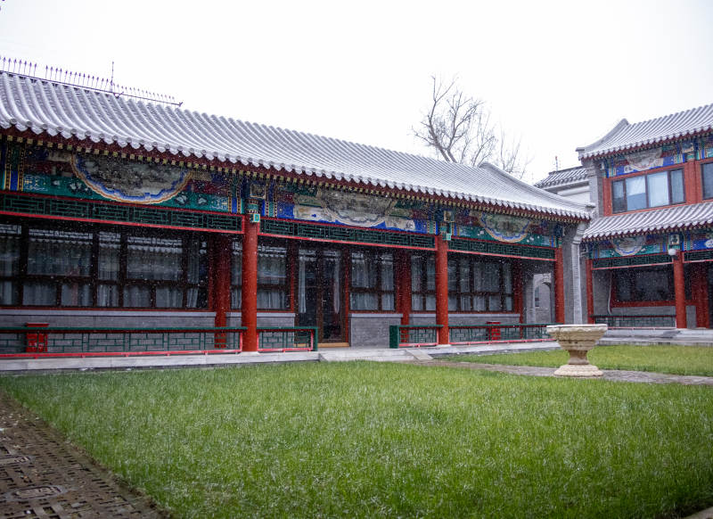 古色古香的庭院图片