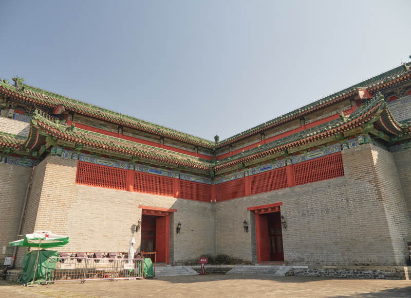 北京市东城区东南角楼的古建筑一角图片