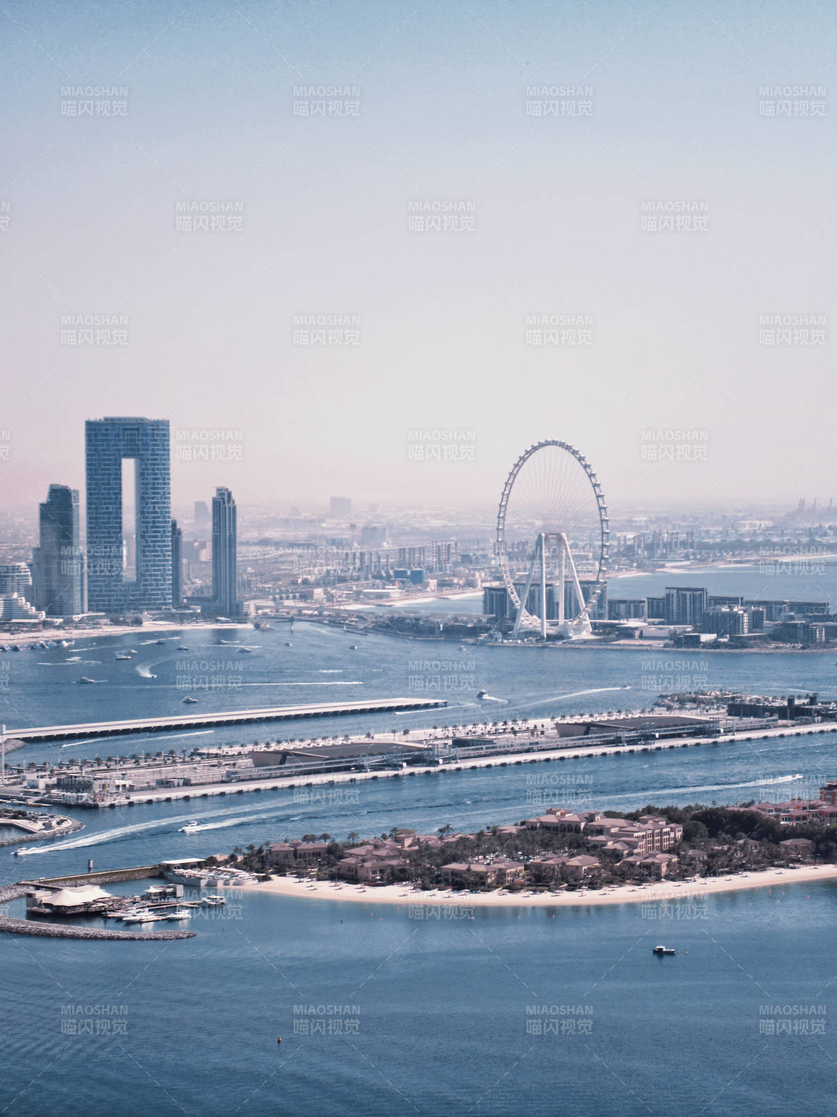 迪拜天际线风光图片