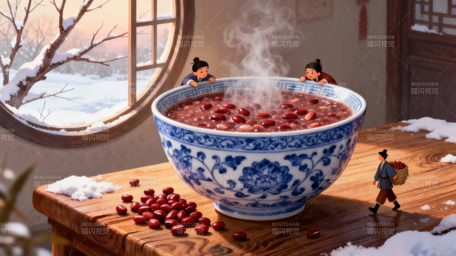 腊八粥暖冬图片