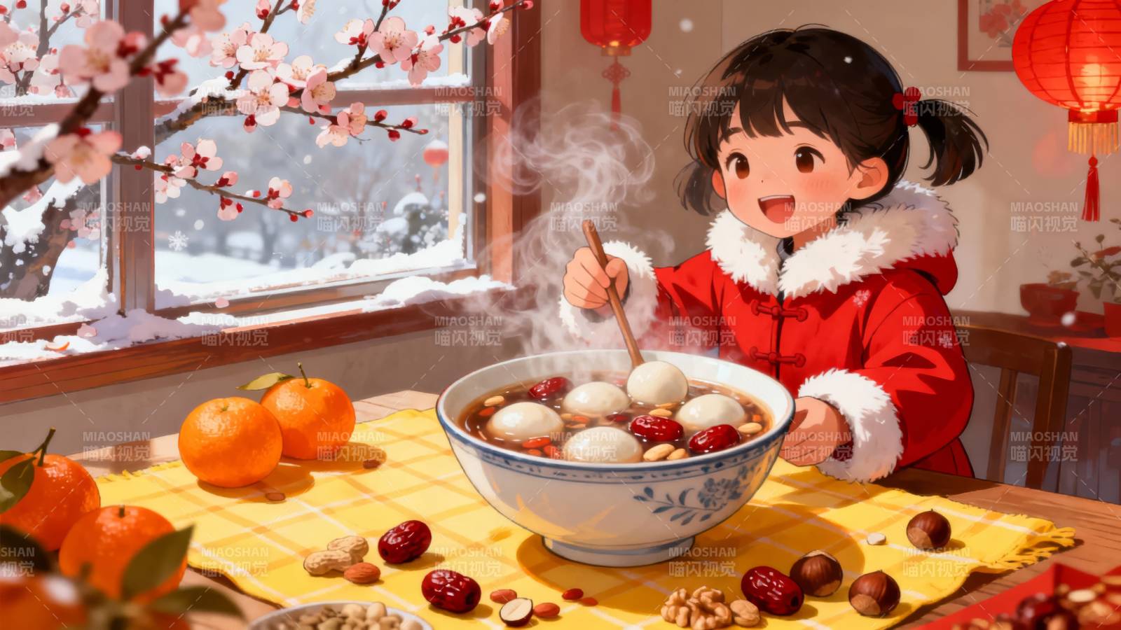 冬至煮汤圆图片