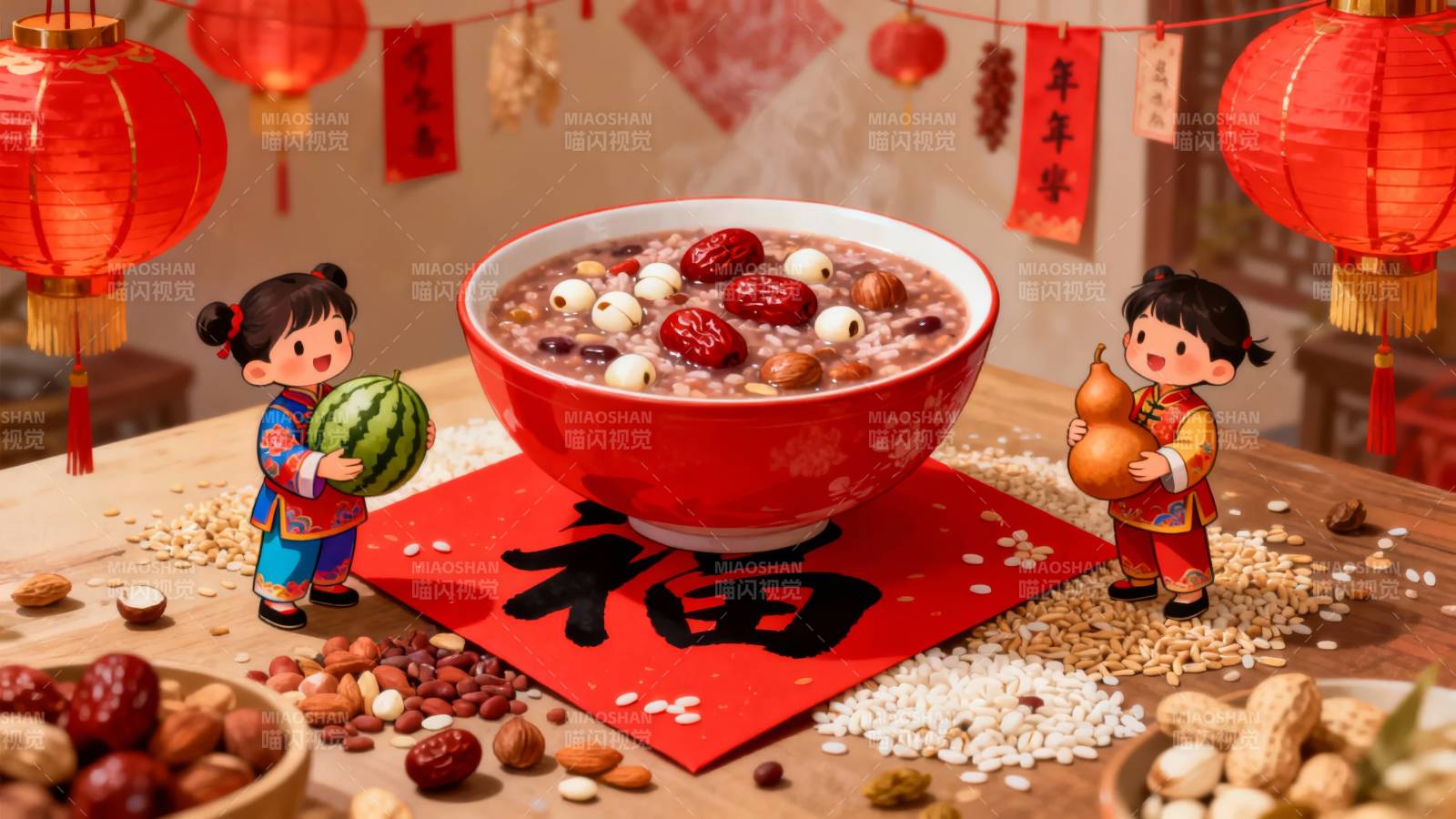 腊八粥迎新春图片