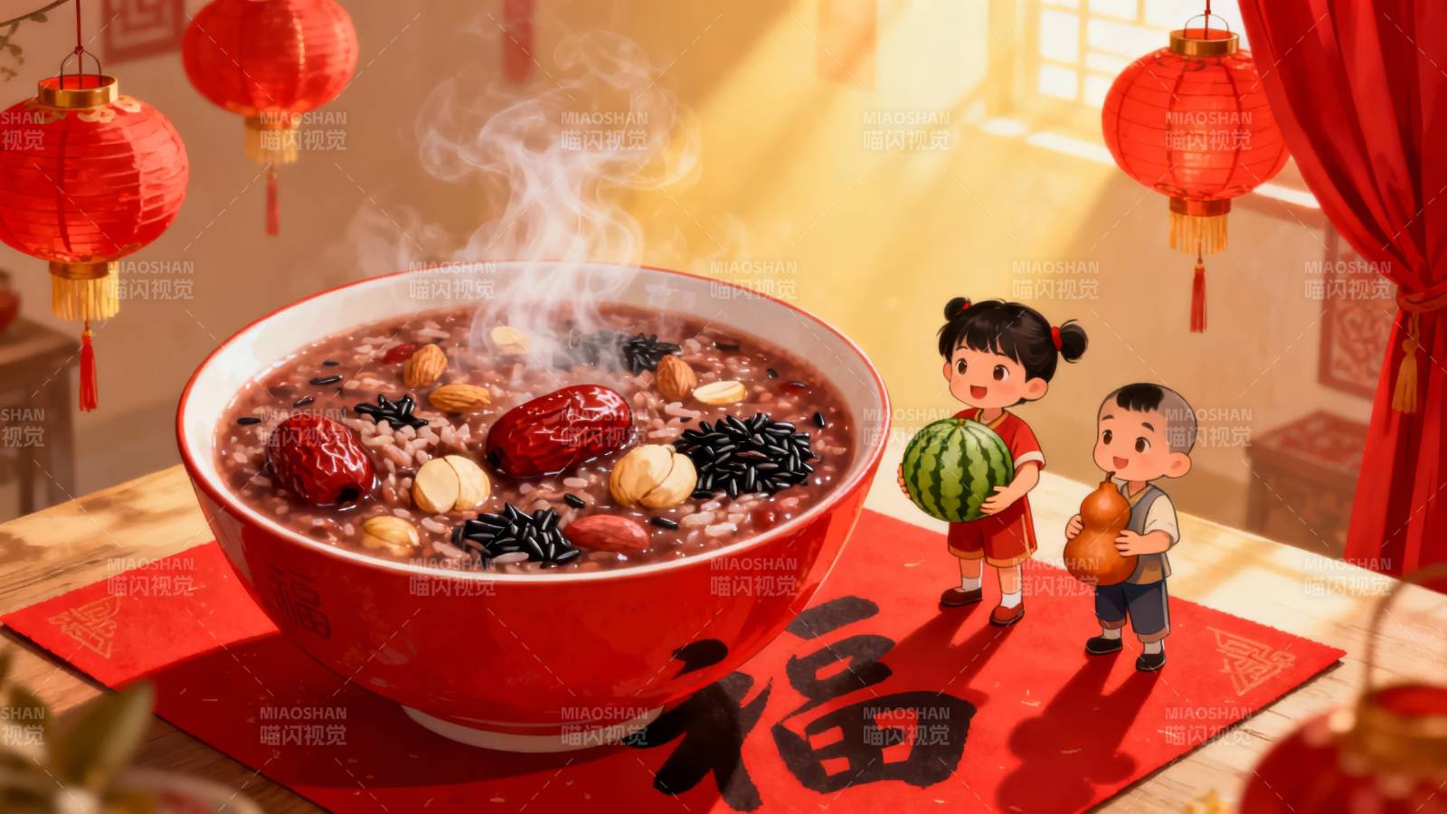 腊八粥迎新春图片