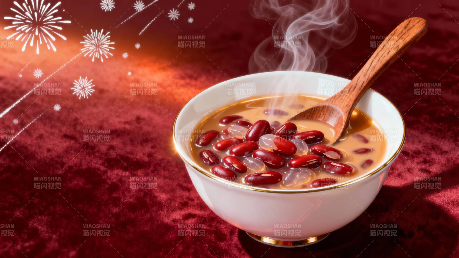 热腾腾的红豆汤图片