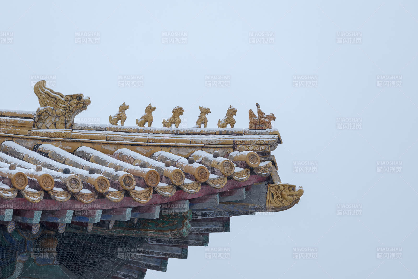 古建筑屋脊兽饰 故宫图片