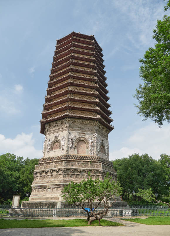 北京市海淀区慈寿寺塔全貌图片