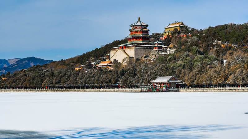 冬日颐和园雪景图片