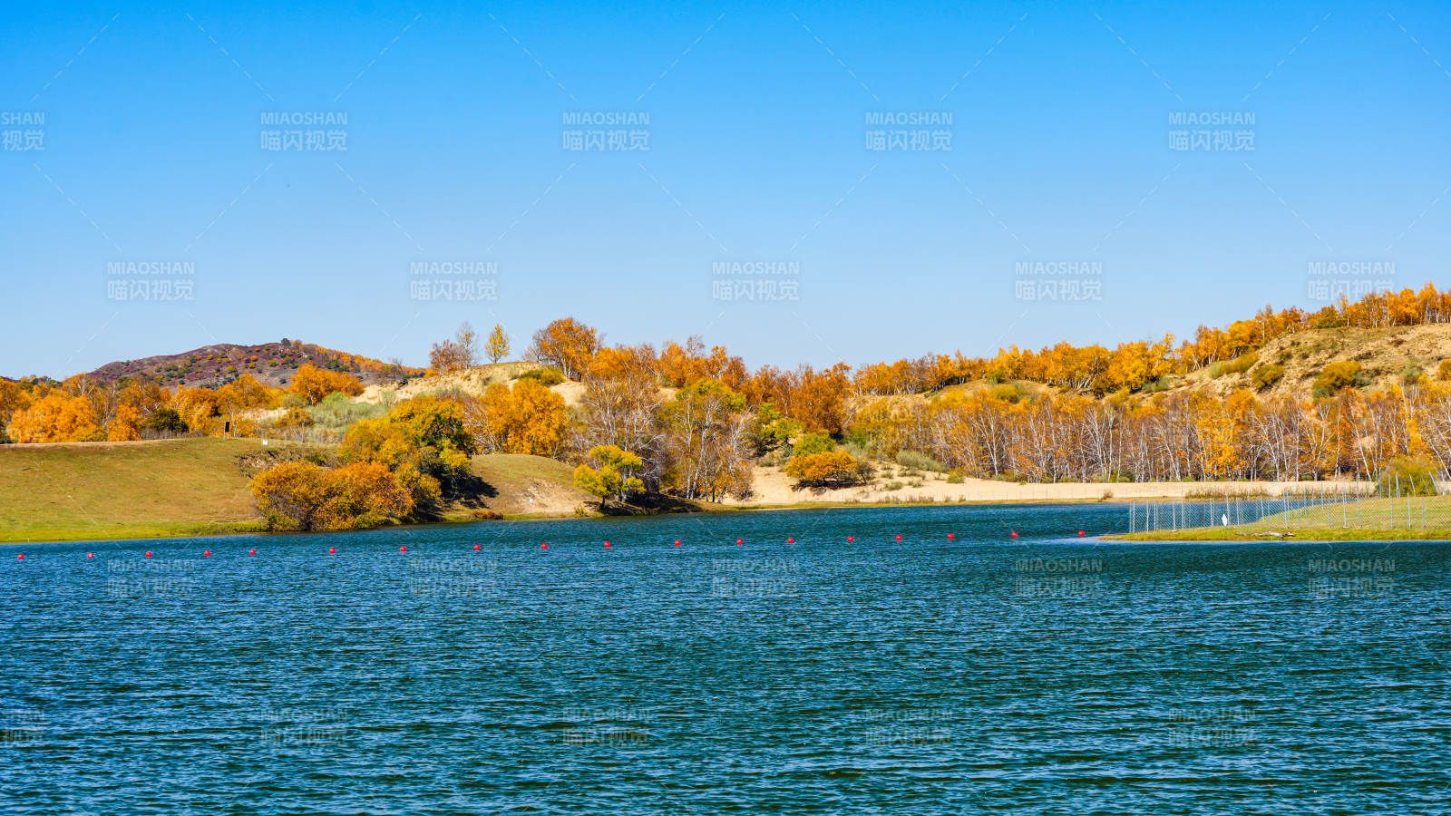 乌兰布统公主湖秋天风光图片