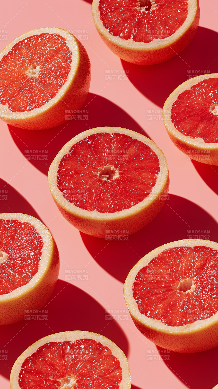 红柚切片艺术图片