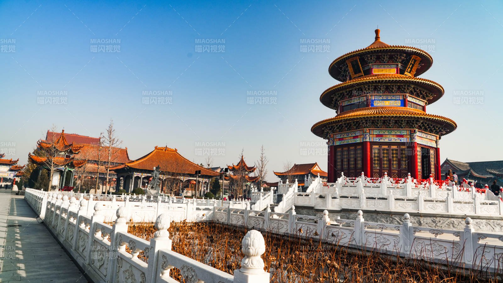 廊坊霸州大悲禅寺天坛祈年殿风光图片