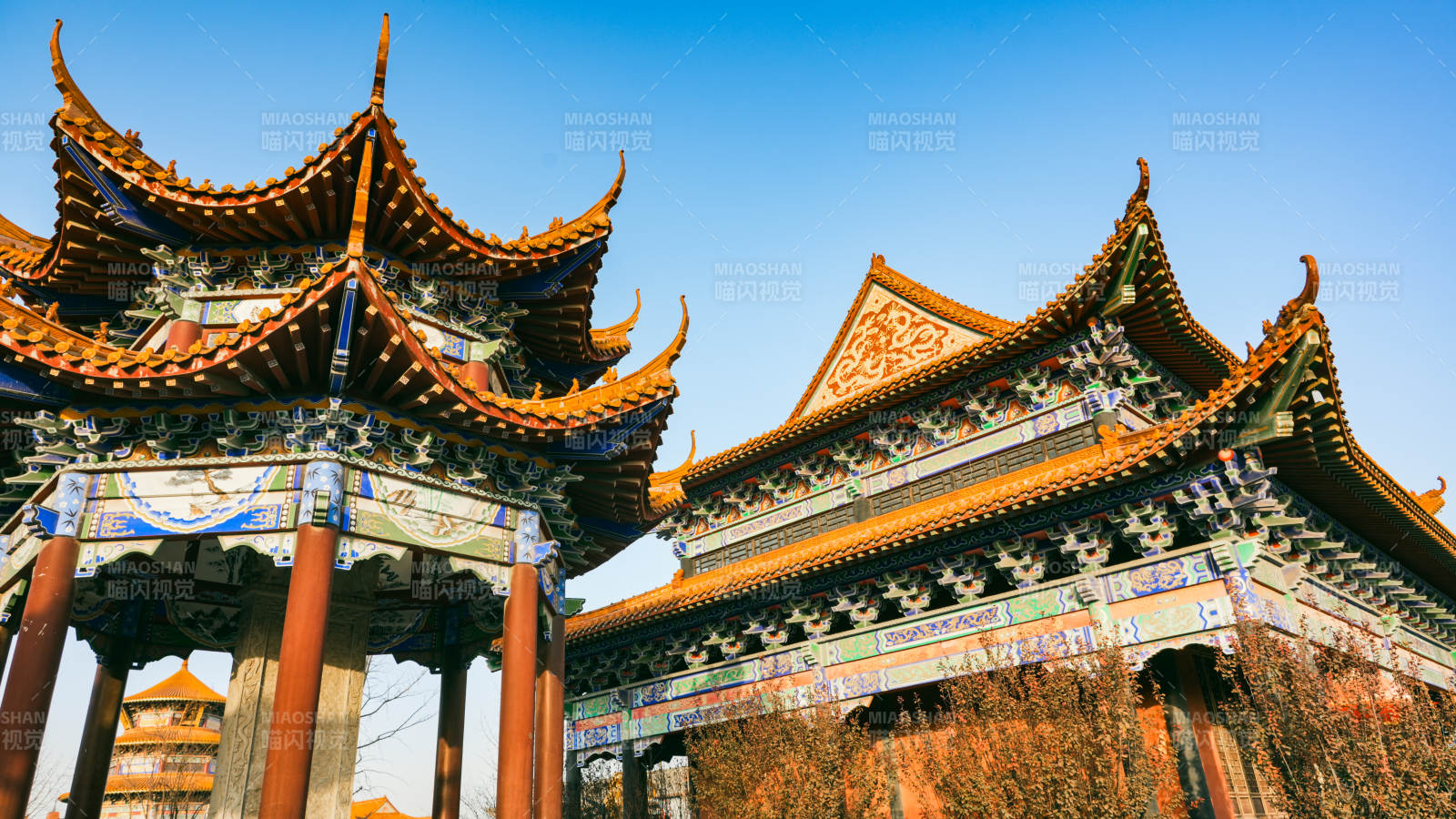 廊坊霸州大悲禅寺古建筑风光图片