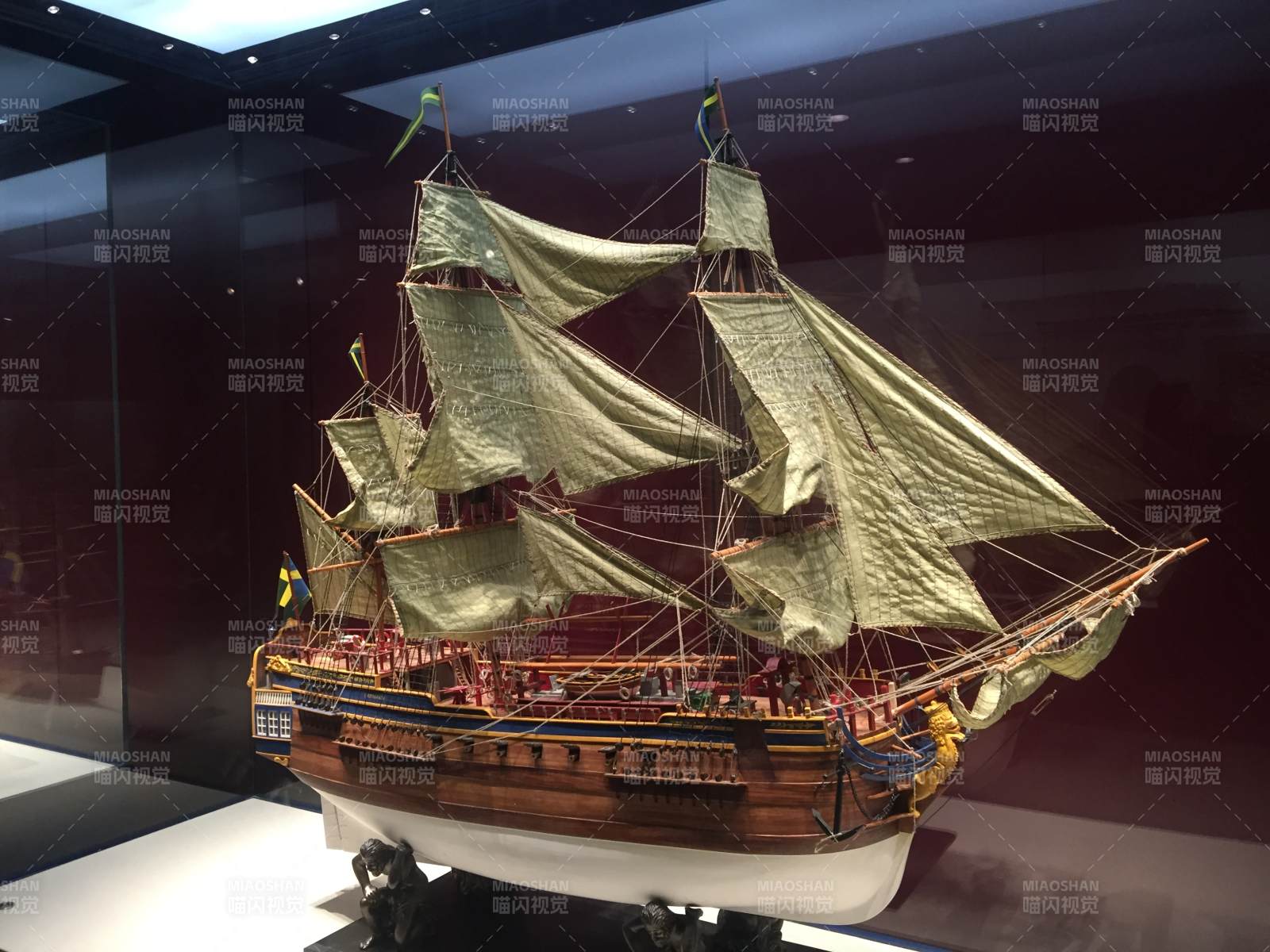 古船模型展示图片