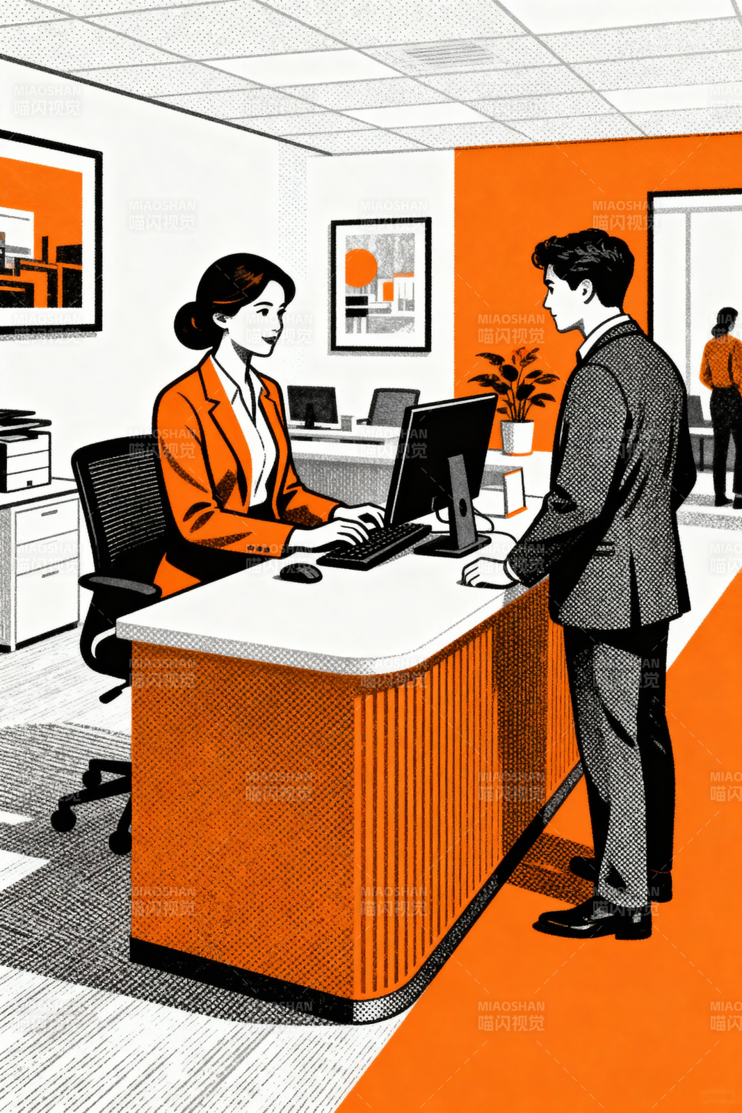 办公室日常交流图片