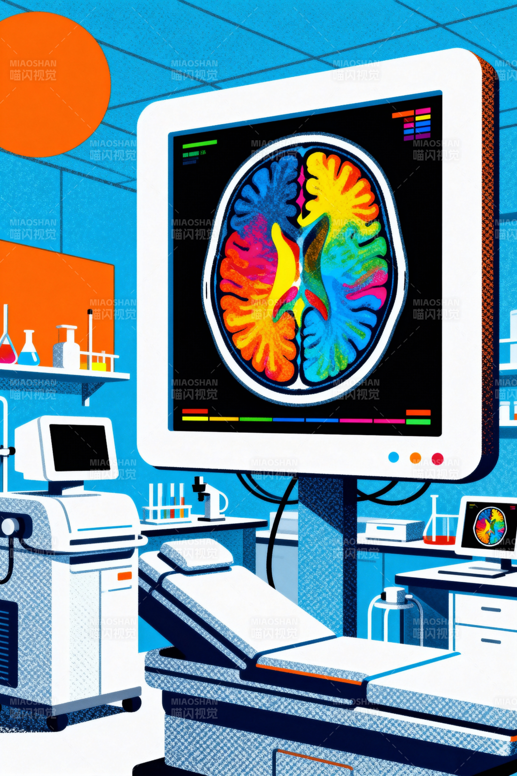 脑部扫描实验室图片