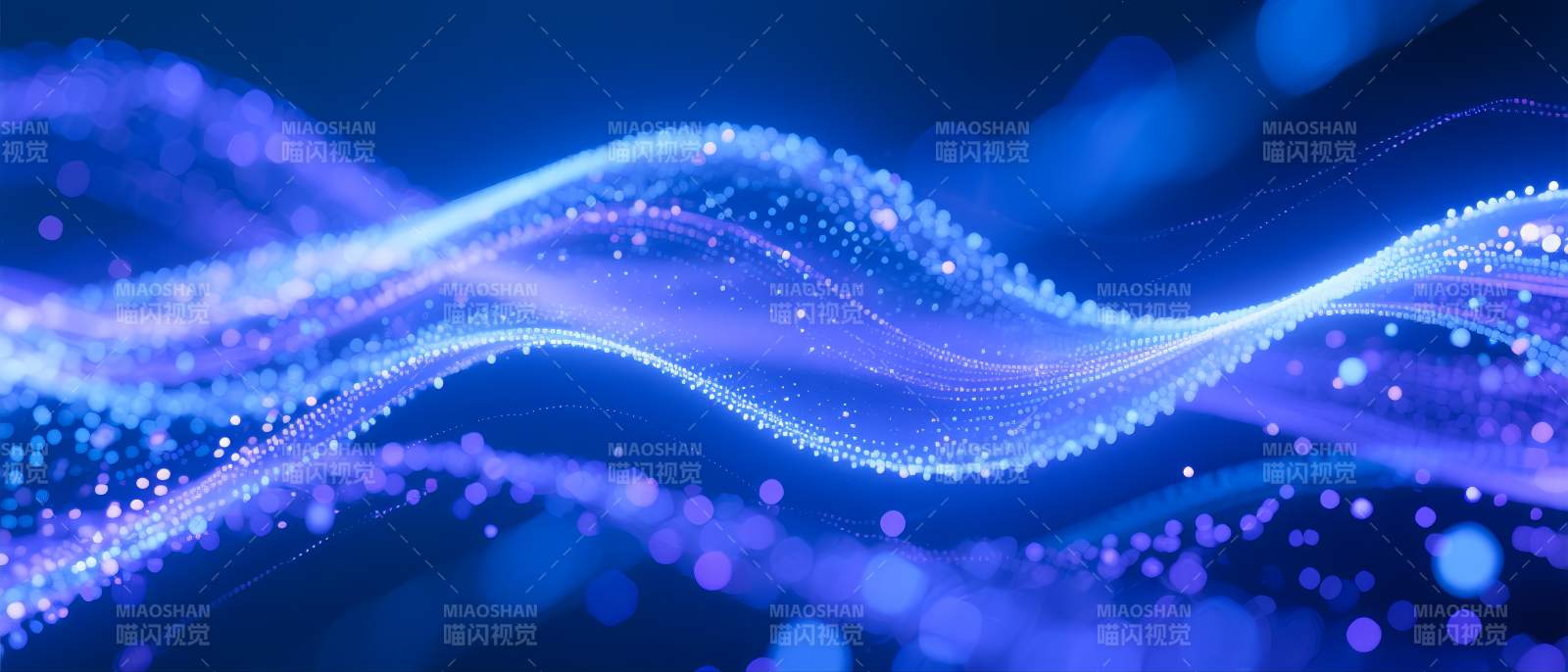 流光溢彩波浪图片