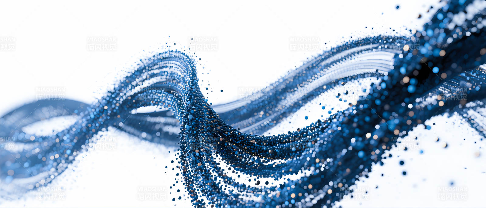 蓝色粒子流图片