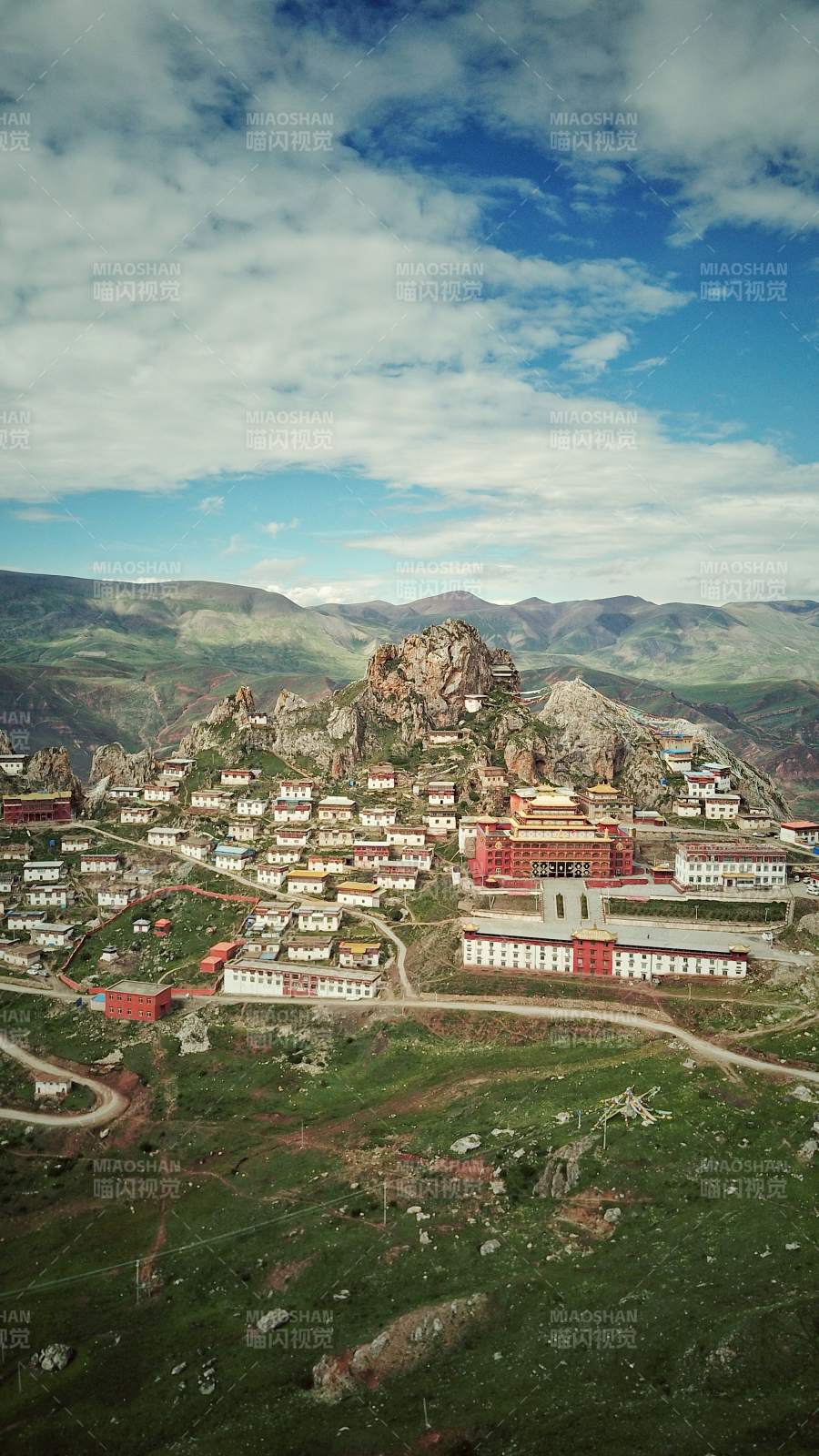 俯瞰孜珠寺图片