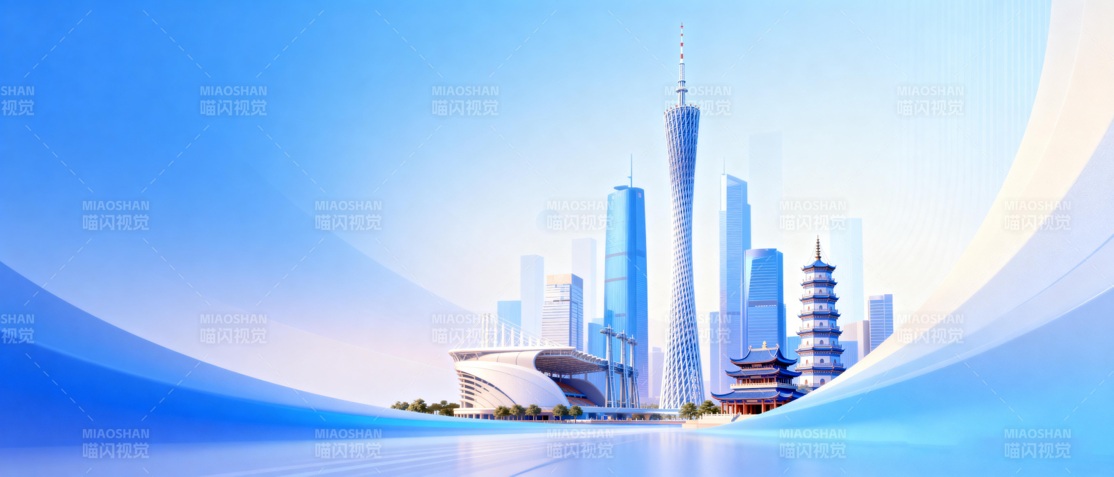 广州塔城市风光图片