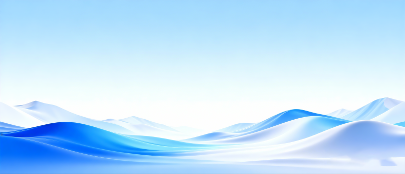 蓝白波浪山峦图片